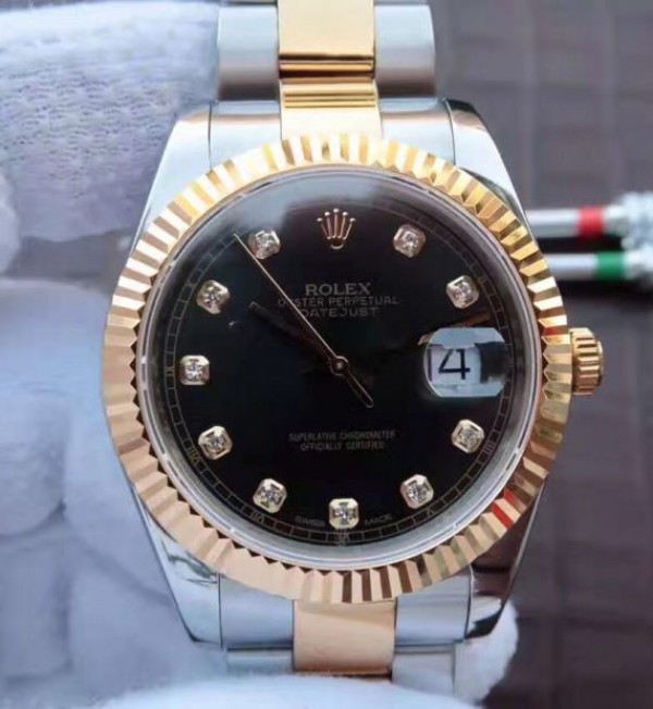 Rolex Noob DateJust 126333 YG Wrapped Black Dial