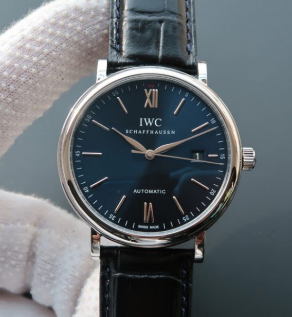 IWC MK Portofino IW356512 Automatic Blue Dial Leather Strap