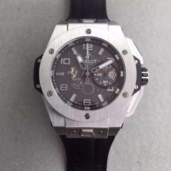 Hublot Big Bang Ferrari Limited Edition SS Black Dial Black Rubber Strap A7753