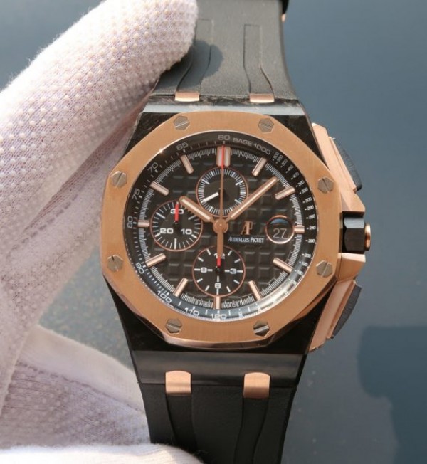 Audemars Piguet JF Royal Oak Offshore 2017 RG Updated Black Ceramic Bezel A3126