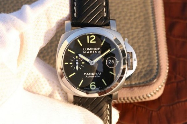 Panerai PAM048 XF Black Dial Black Leather Strap A7750