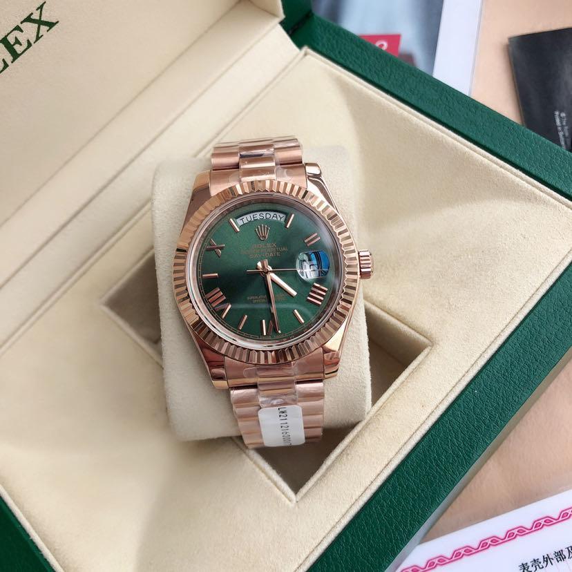 Rolex Day-Date 40mm Rose-Gold Green Dial Super Clone