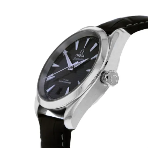 Omega Seamaster Aqua Terra Men Automatic Black Leather Watch O22013382001001 - view 3