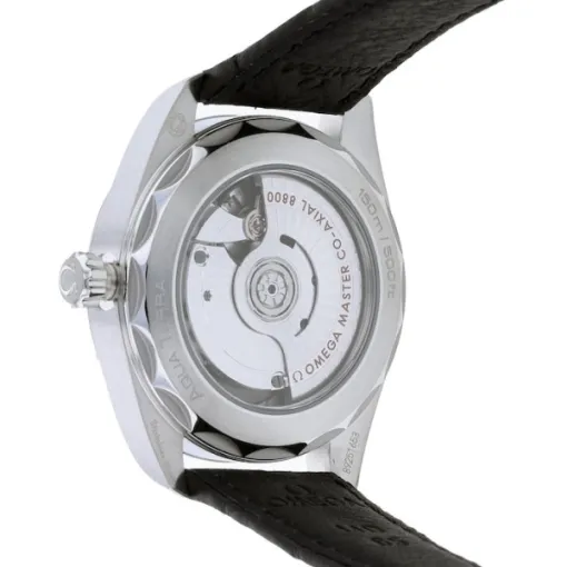 Omega Seamaster Aqua Terra Men Automatic Black Leather Watch O22013382001001 - view 5