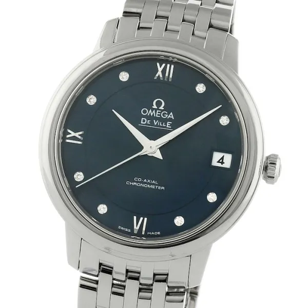 Omega De Ville Women Automatic Blue Stainless Steel Watch O42410332053001 - view 5