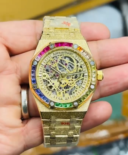 Audemars Piguet Royal Oak Frosted Double Balance Gold