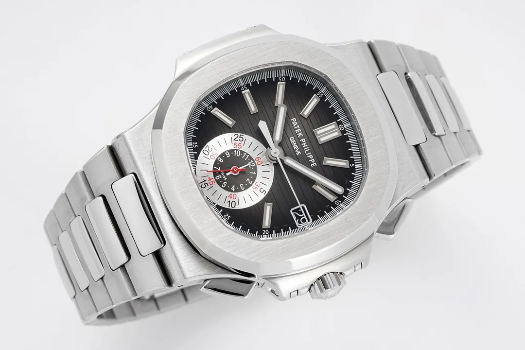 Patek Philippe 5980 Silver Black Watch - view 5