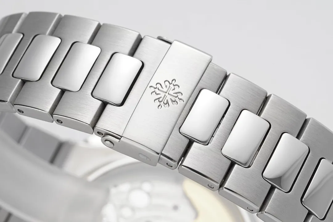 Patek Philippe 5980 Silver Chronograph Watch - view 8