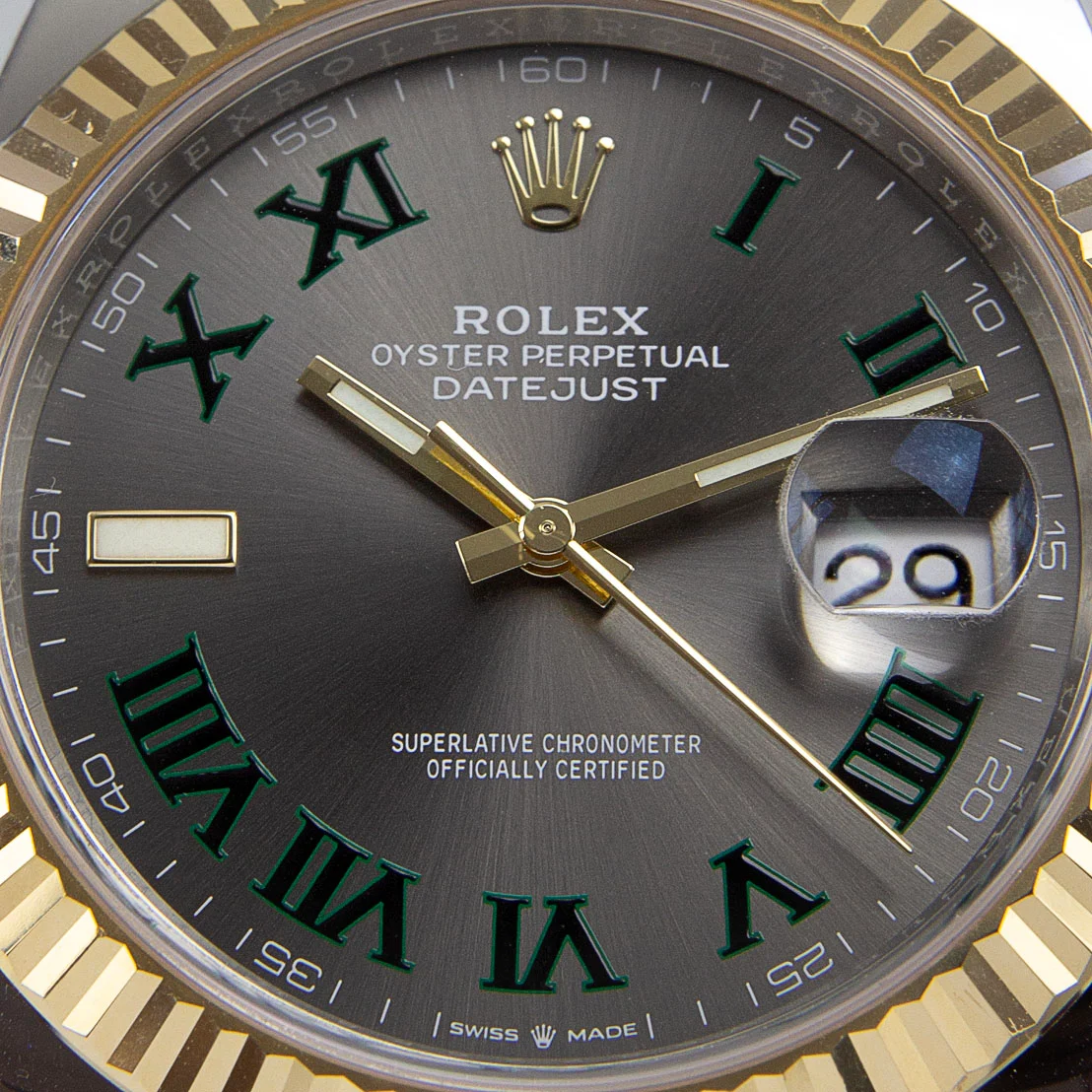 Rolex Datejust II 41mm Rhodium Dial 126333  Wimbledon  Two-Tone Oyster - view 3