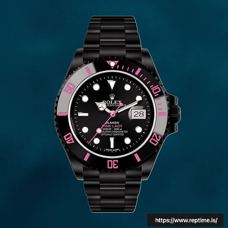 Rolex Submariner 40mm Men’s PINKLADY Black Dial Watch - view 3