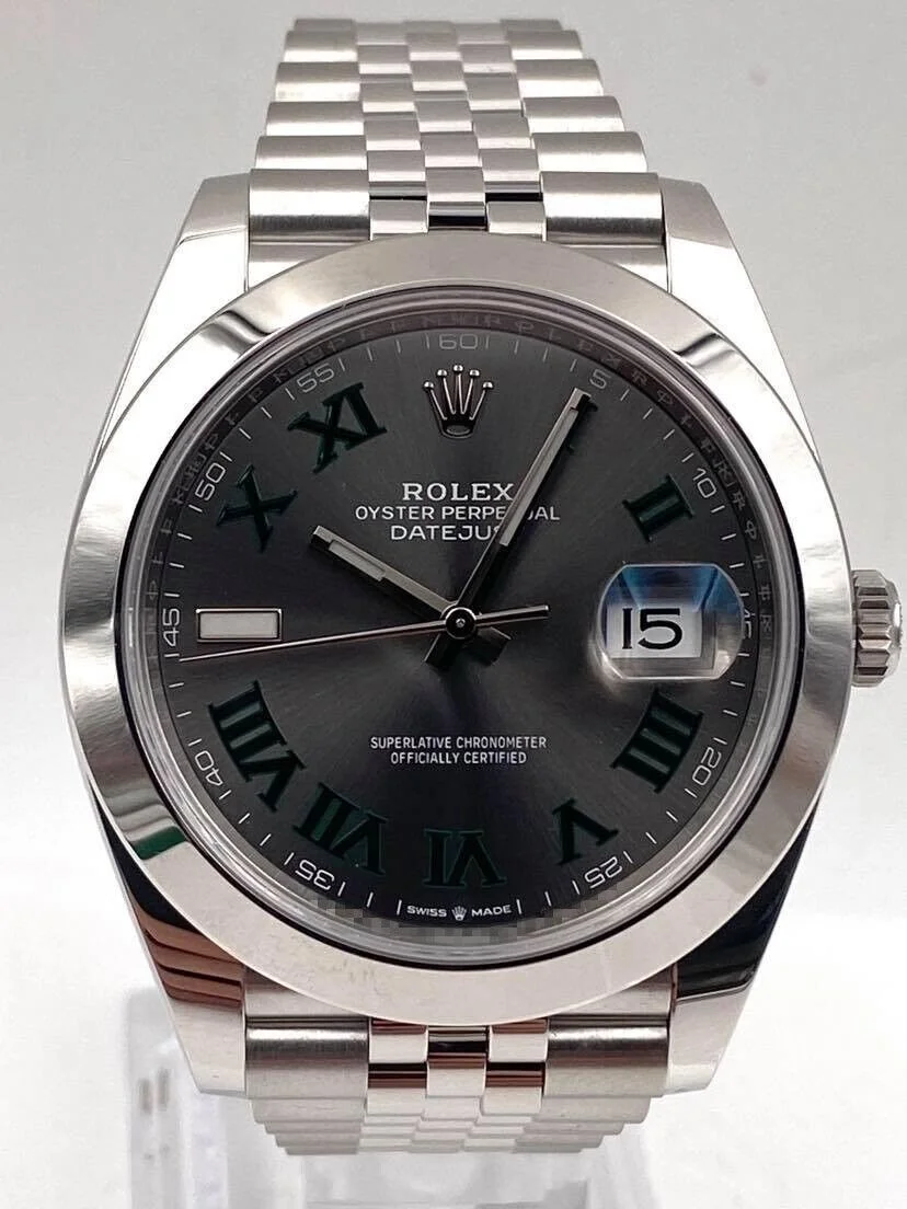 Superclone Rolex Datejust 41mm Rhodium Dial 126300  Wimbledon  Jubilee - view 3