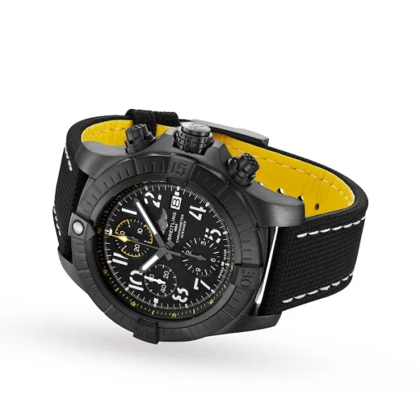 Breitling Avenger Men Automatic Black Leather Watch V13317101B1X2 - view 4