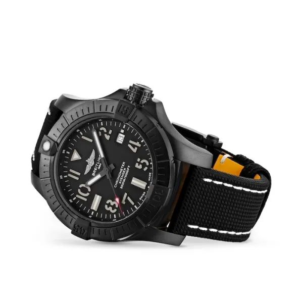 Breitling Avenger Men Automatic Black Leather Watch V17319101B1X2 - view 3