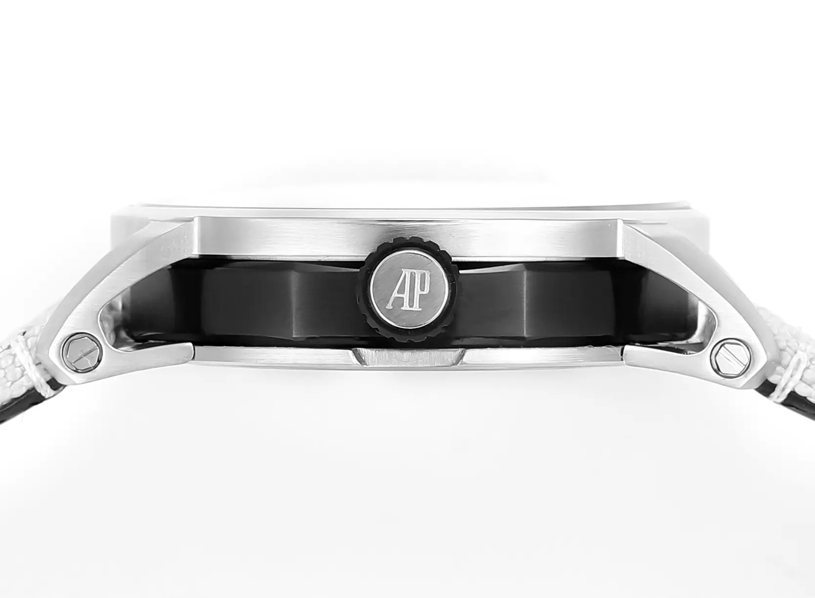 watch Audemars Piguet CODE 11.59 Stainless Steel Watch with Smoked Dial and Beige Fabric Strap, 41mm - view 8