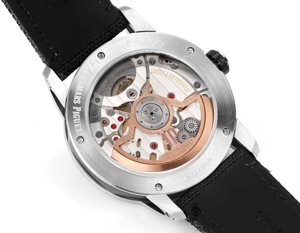 watch Audemars Pigeut CODE 11.59 Smoke Grey Dial Stainless Steel Case Black Fabric Strap Automatic Watch 41mm - view 8