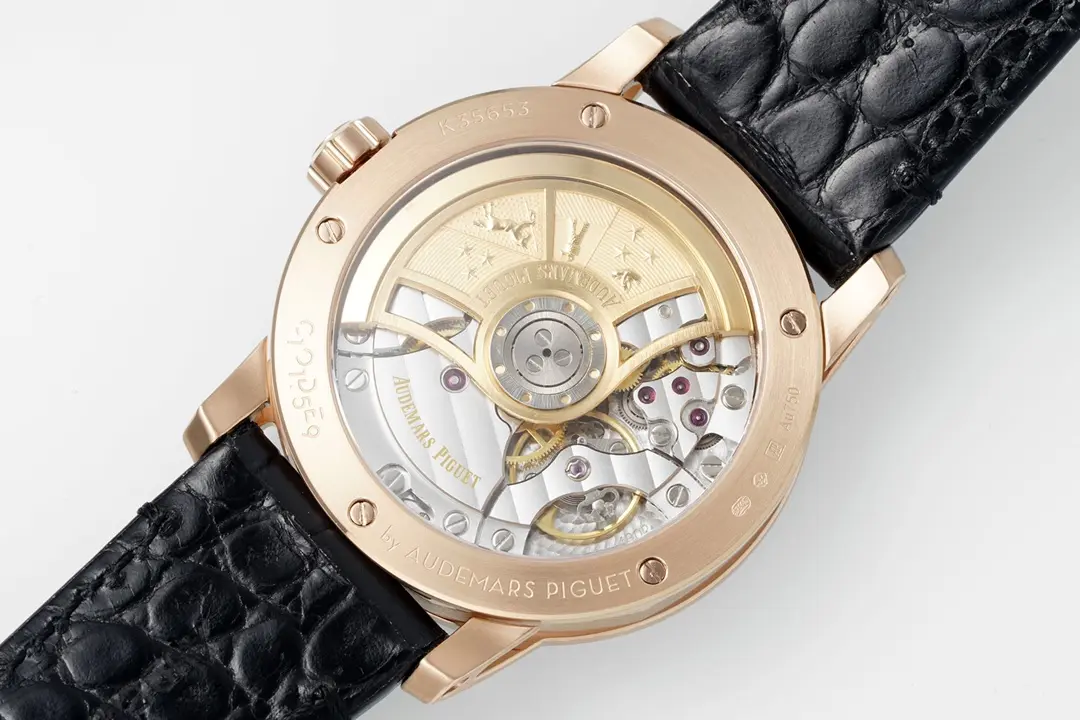 watch Audemars Piguet CODE 11.59 Blue Dial Three-Hand Automatic Watch   Rose Gold and Stainless Steel, 41mm - view 8