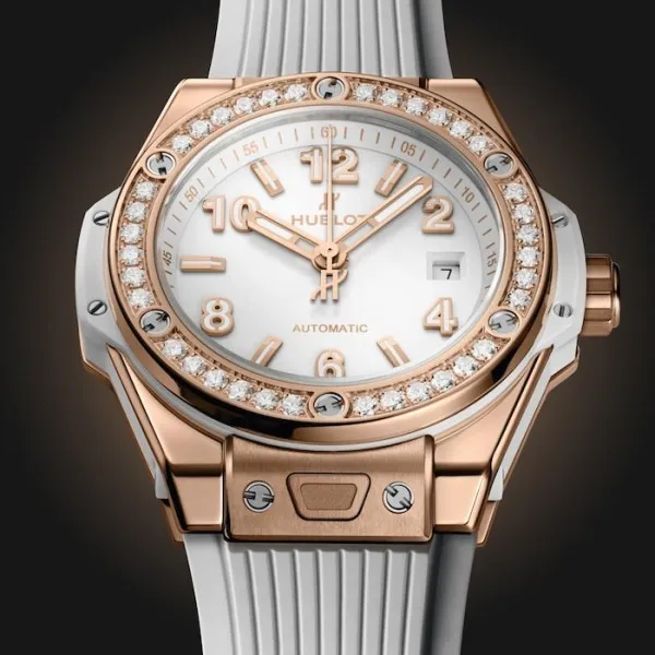 Hublot Big Bang Women Automatic White Rubber Watch 485.OE.2080.RW.1204 - gallery