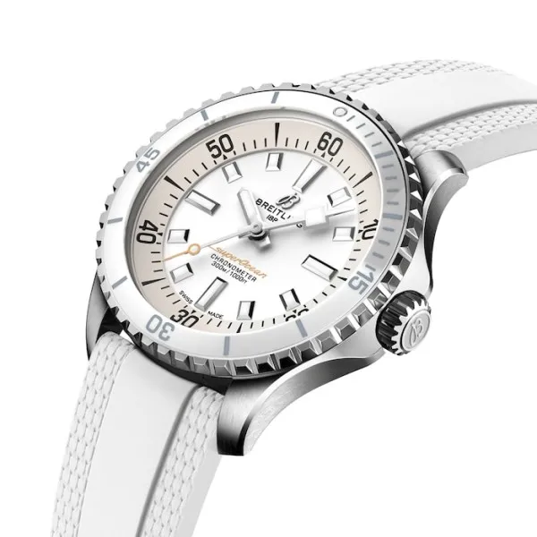 Breitling Superocean Unisex Automatic White Rubber Watch A17377211A1S1 - view 4