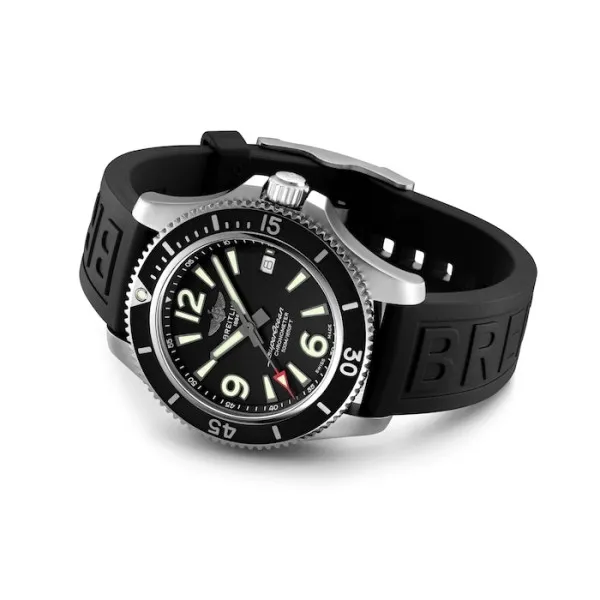 Breitling Superocean Men Automatic Black Rubber Watch A17366021B1S1 - view 5