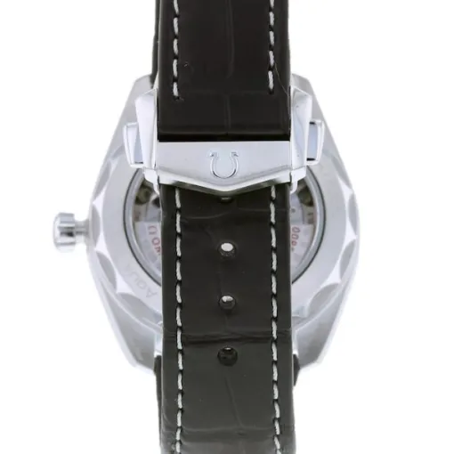 Omega Seamaster Aqua Terra Men Automatic Black Leather Watch O22013382001001 - gallery