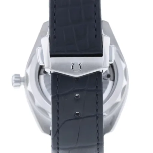 Omega Seamaster Aqua Terra Men Automatic Blue Leather Watch O22013412103001 - gallery