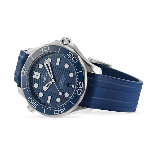 Omega Seamaster Men Automatic Blue Rubber Watch O21032422003001 - gallery