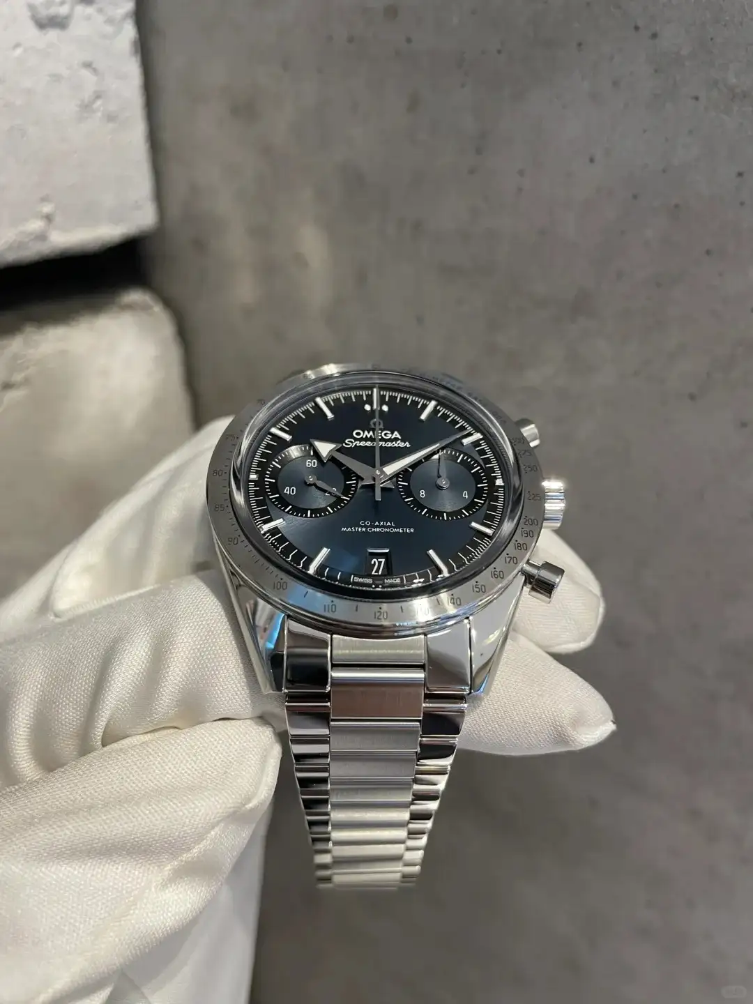 Omega Speedmaster Men Automatic Blue Stainless Steel Watch O33210415103001 - view 4