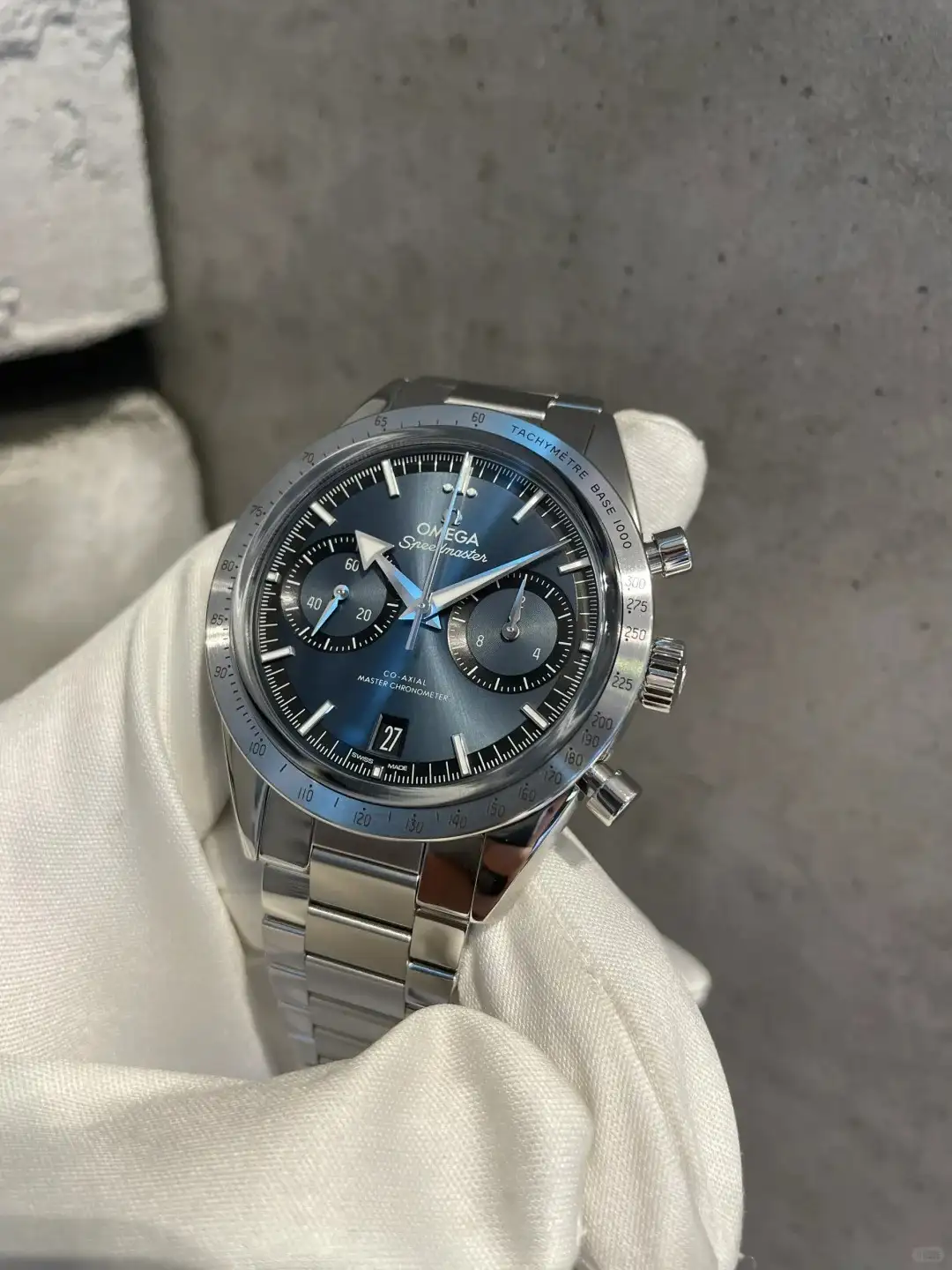 Omega Speedmaster Men Automatic Blue Stainless Steel Watch O33210415103001 - view 5