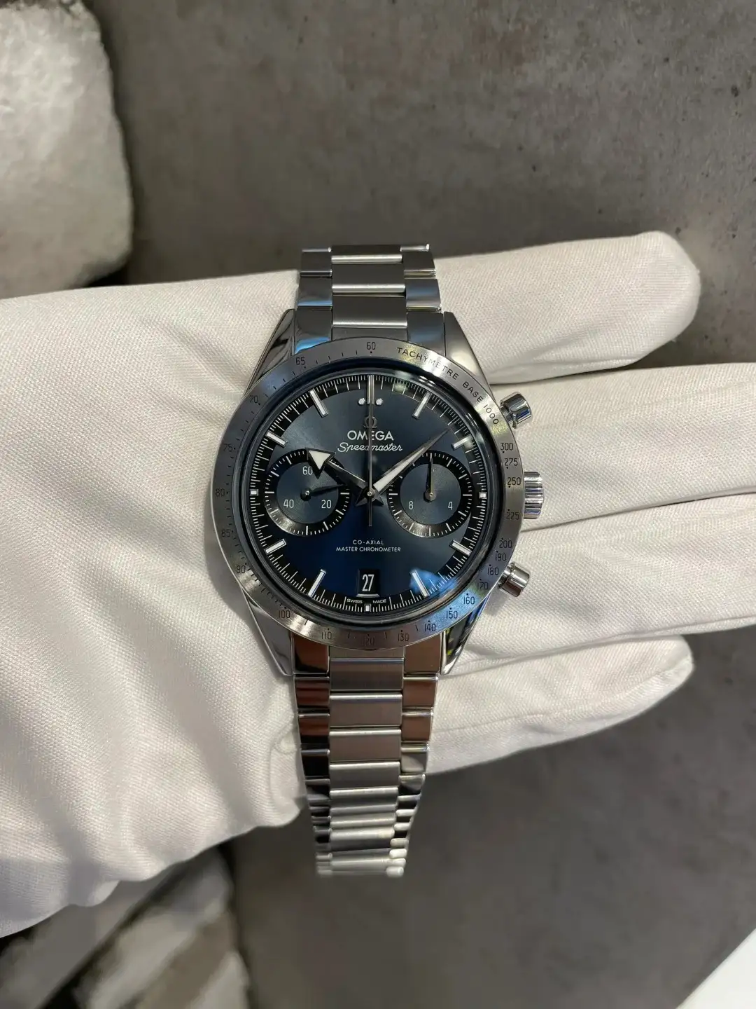 Omega Speedmaster Men Automatic Blue Stainless Steel Watch O33210415103001 - view 7