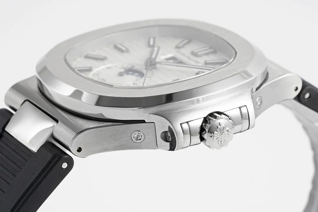 Patek Philippe Nautilus Blue Rubber Strap Watch - gallery