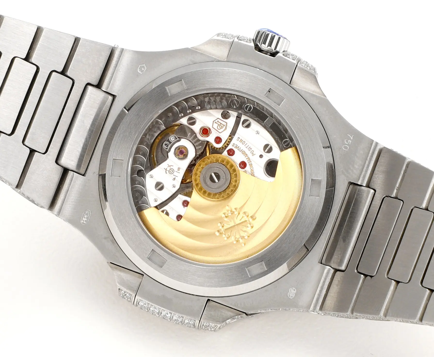Patek Philippe White Gold Ruby Nautilus Watch - view 9