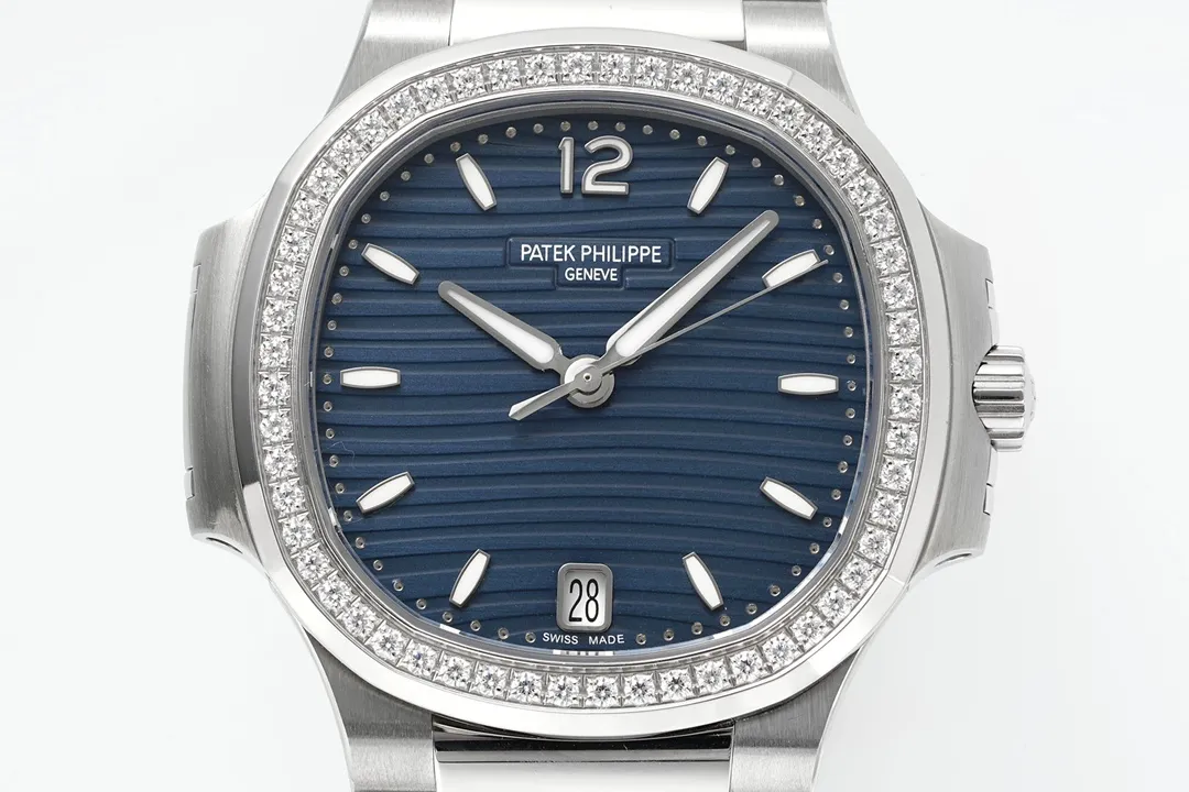 Patek Philippe Blue Nautilus Ladies Watch - view 3