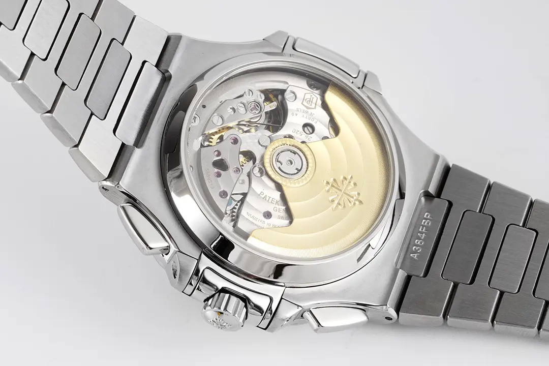 Patek Philippe Silver Nautilus Chronograph Watch - view 10
