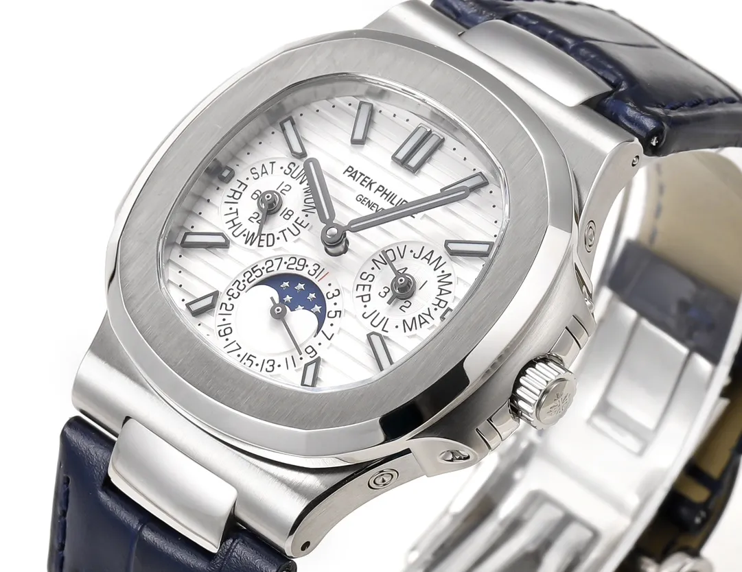 TW Patek Philippe Nautilus Blue Strap Watch - view 5