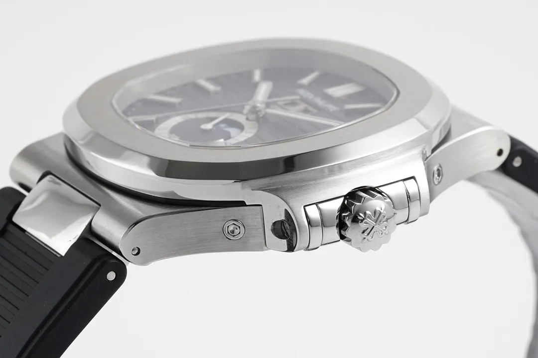 Patek Philippe Nautilus Blue Rubber Strap Watch - view 8