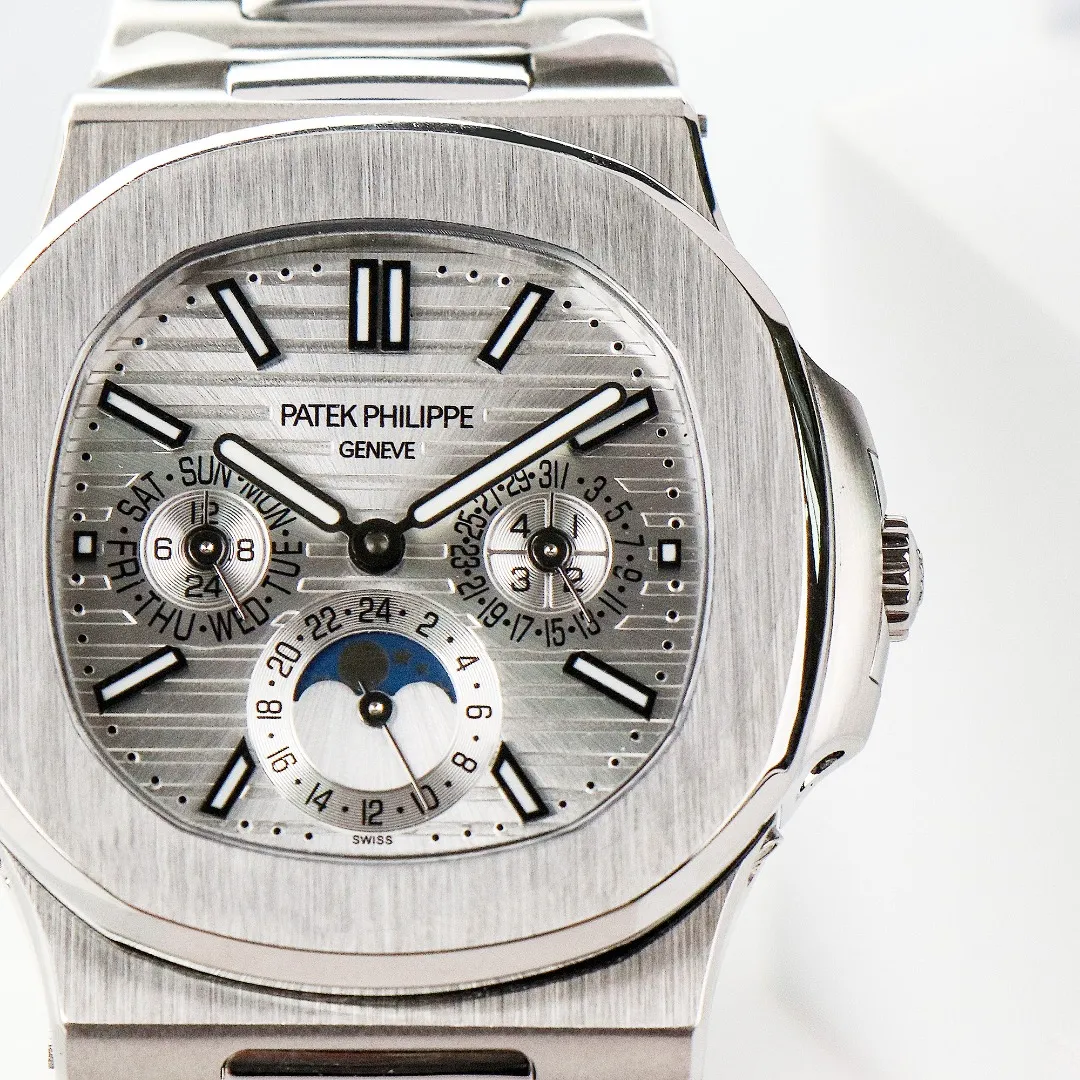 Patek Philippe Silver Nautilus Watch - view 4