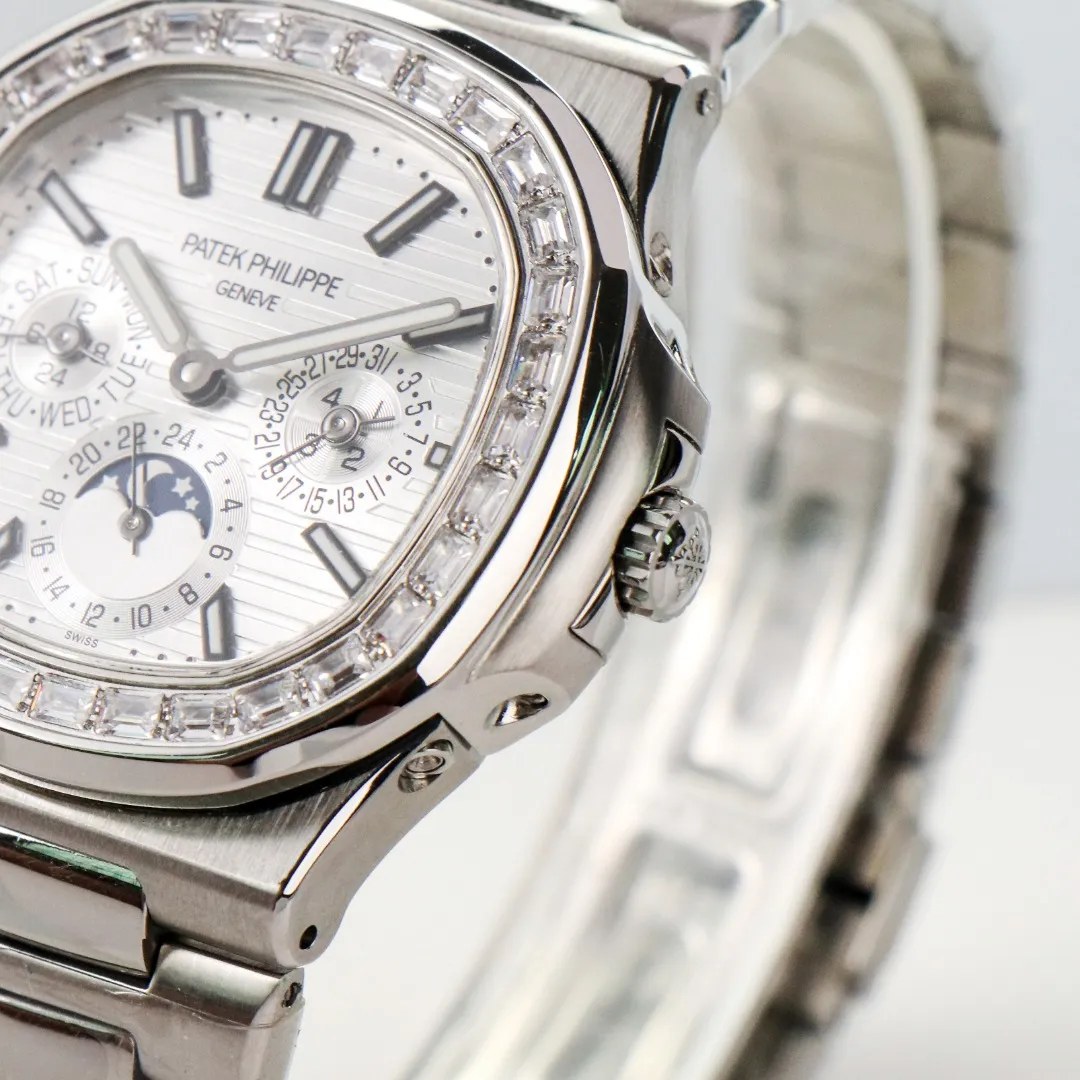 Patek Philippe Silver Nautilus Watch - view 8