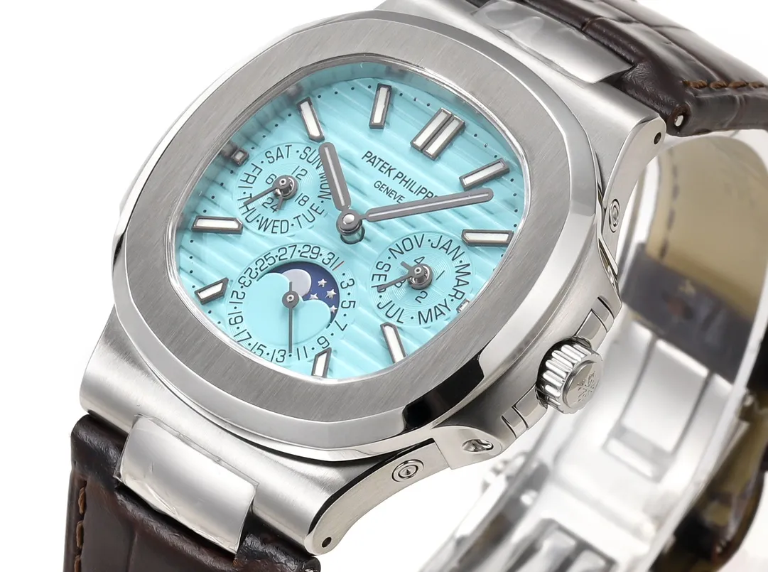 Patek Philippe Nautilus Blue Perpetual Calendar - view 5