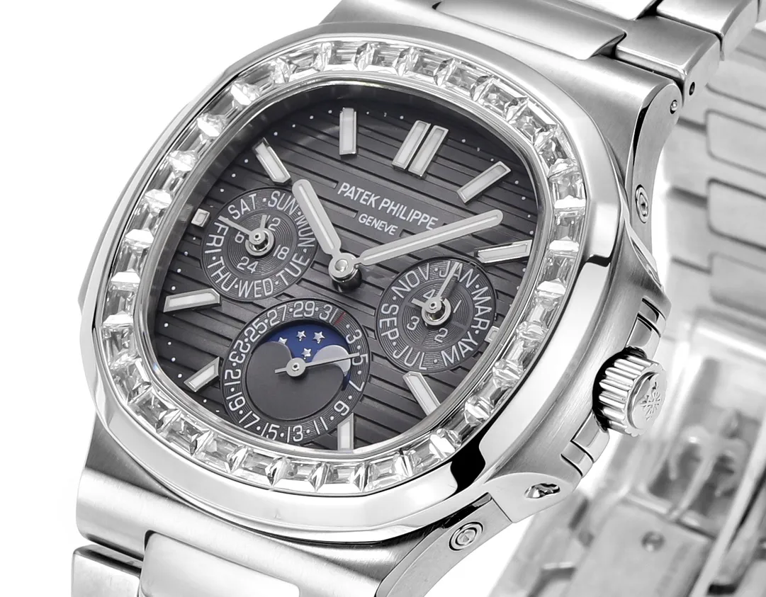 Patek Philippe Nautilus Grey Complication Watch - view 5