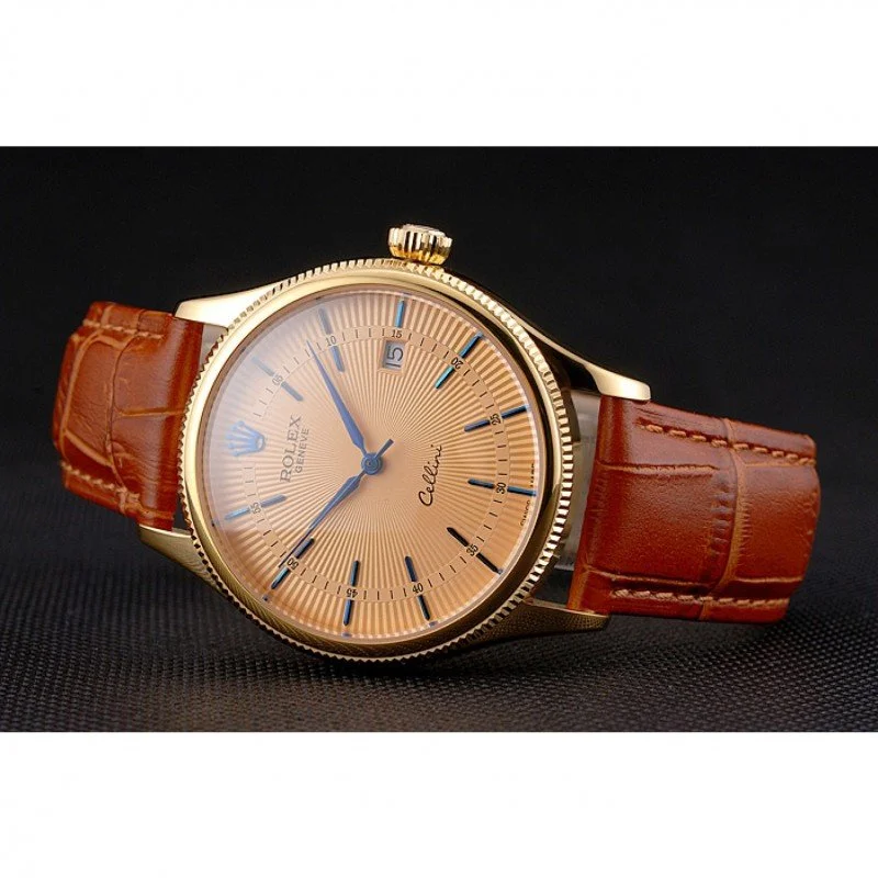 Superclone Rolex Cellini 38mm Gold Dial REP016797 - view 6