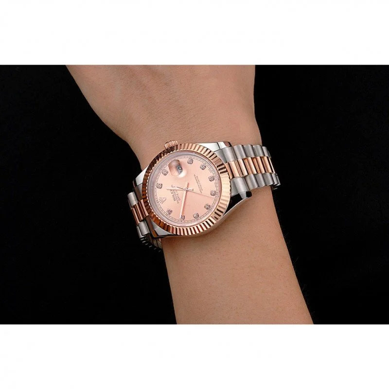 Superclone Rolex Datejust 41mm Rose-Gold Dial REP016816 - gallery