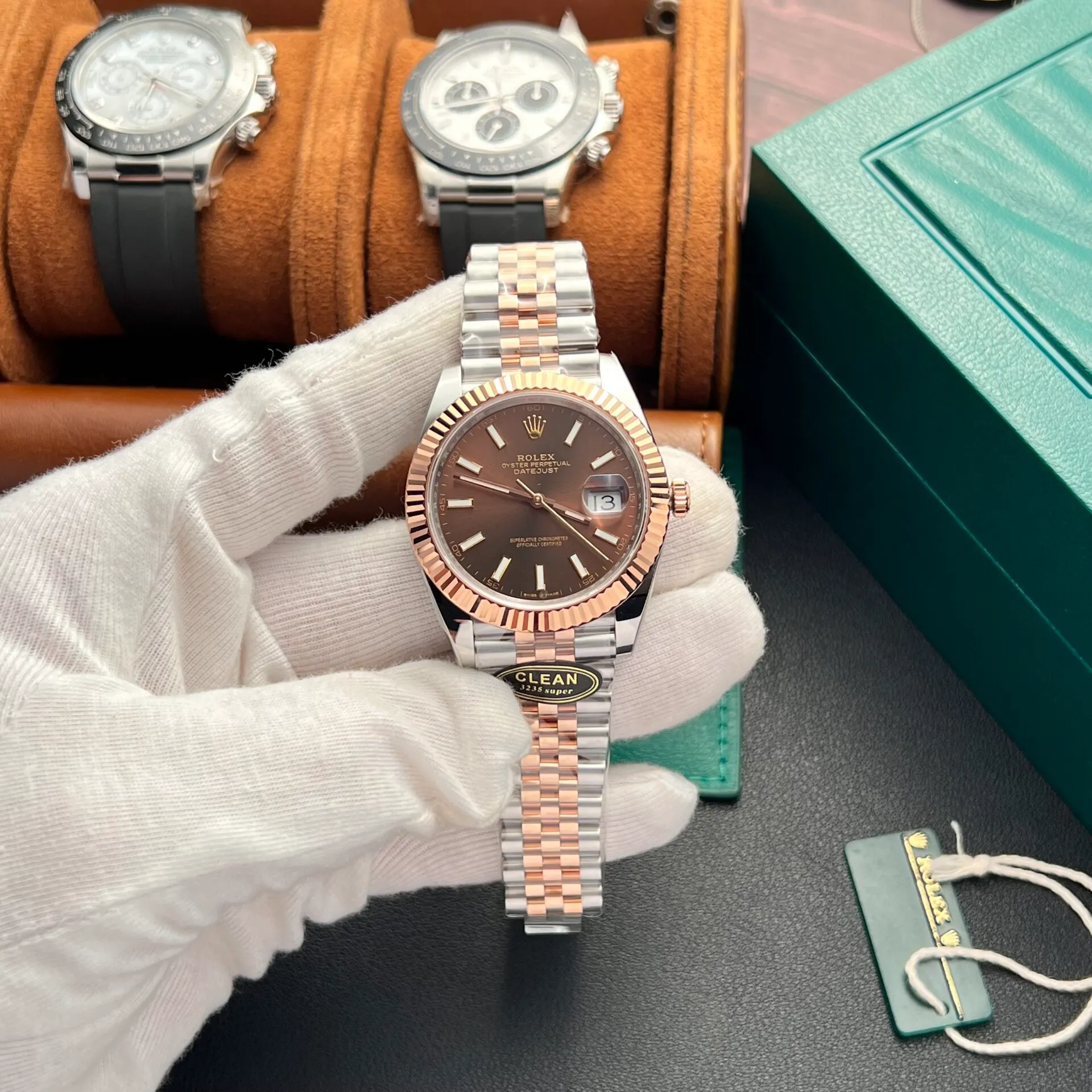 Superclone Rolex Datejust 41 mm Chocolate Dial 126331 Jubilee - gallery
