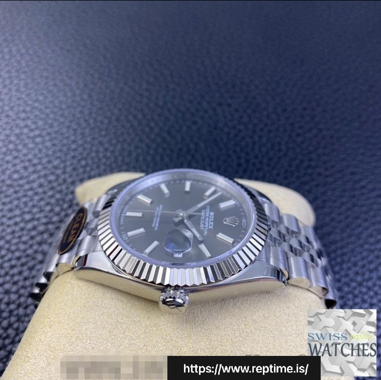 ROLEX DATEJUST GRAY DIAL STAINLESS STEEL 41MM SWISS REPLICA m126334.0024 - view 5