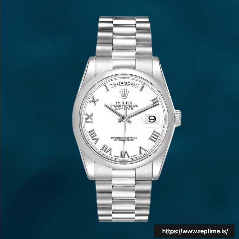 Rolex Day-Date 36mm 118206-0041 Men’s White Dial - view 3