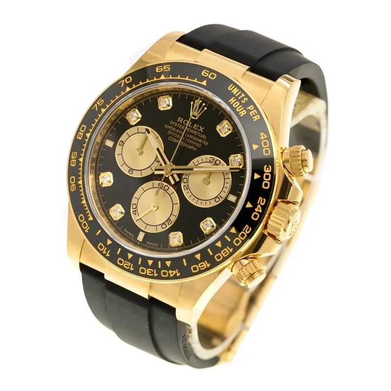 Superclone Rolex Daytona 40 mm Black Dial Yellow Gold 126518LN - gallery