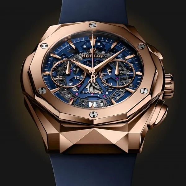 Hublot Classic Fusion Men Automatic Blue Rubber Watch 525.OX.5180.RX.ORL21 - gallery