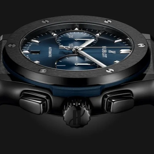 Hublot Classic Fusion Men Automatic Blue Rubber Watch 521.CM.7170.RX - view 5