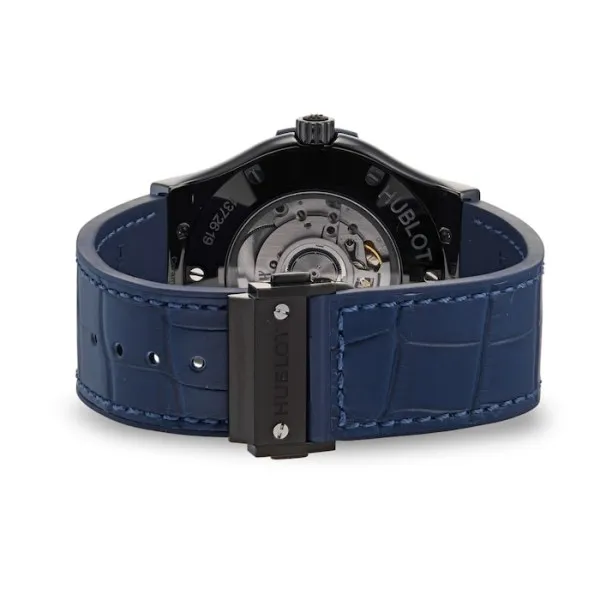 Hublot Classic Fusion Men Automatic Blue Rubber and Alligator Watch 511.CM.7170.LR - view 4