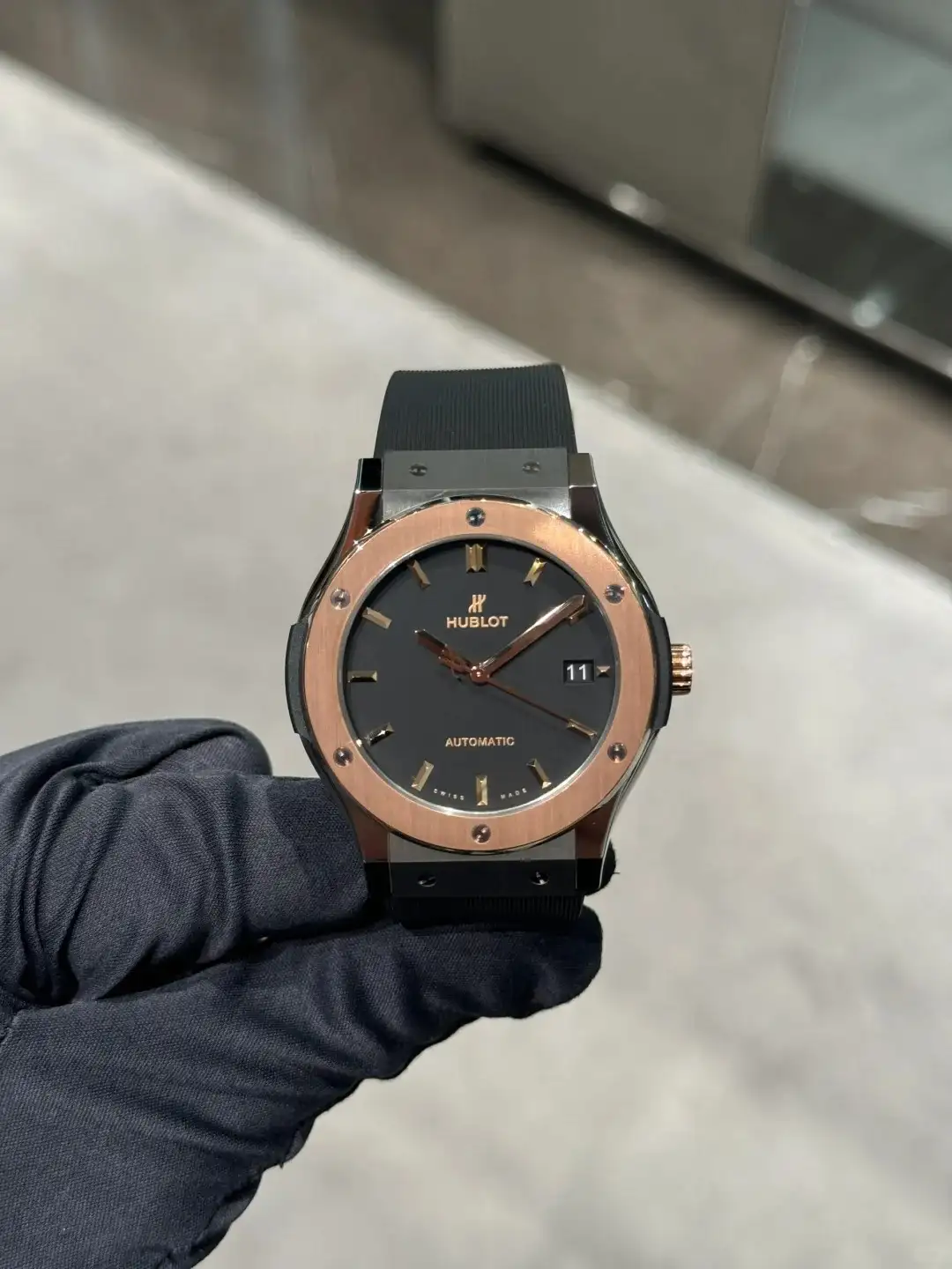 Hublot Classic Fusion Men Automatic Black Rubber Watch 511.NO.1181.RX - view 4