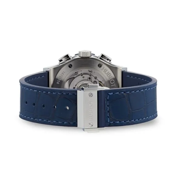 Hublot Classic Fusion Men Automatic Blue Rubber and Alligator Watch 541.NX.7170.LR - view 4